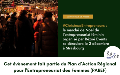 LE #ChristmasEntrepreneurs fait partie du Plan d’Action Régional pour l’entrepreneuriat des Femmes (PAREF)
